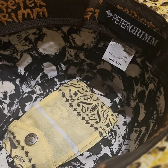 Peter Grimm Yellow and Black Cowboy Hat - Picture 2 of 9